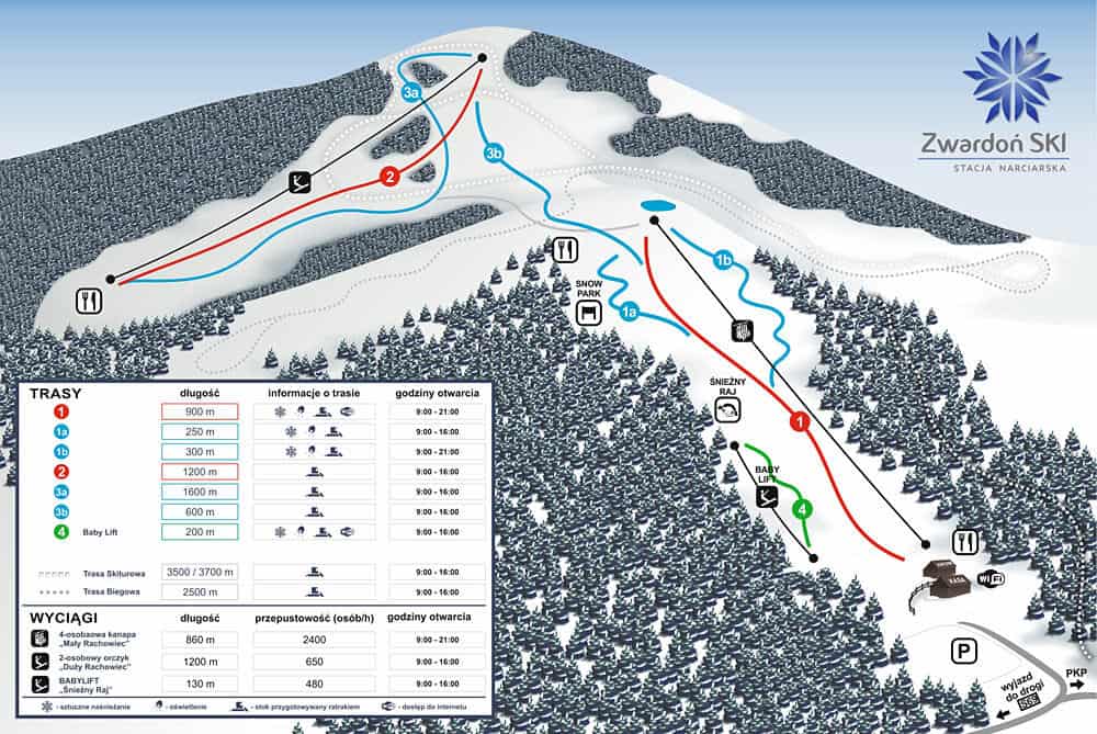 Zwardoń Ski - lyžování kousek od Trojmezí Hrčava